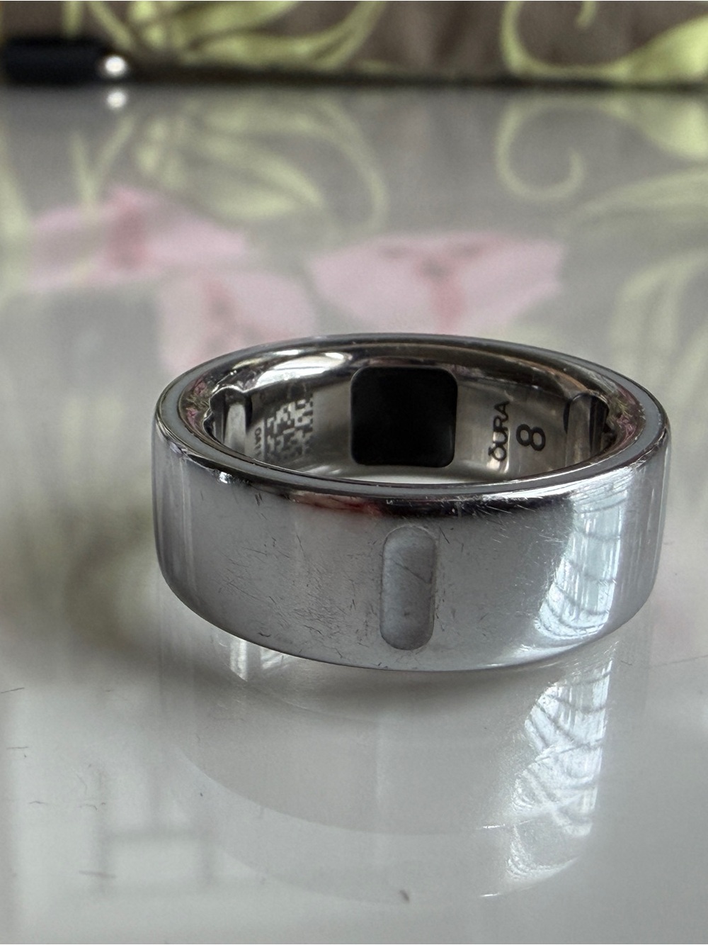 Oura Silver Smart Ring (Size 8)